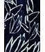 Pastunette midnight blue warm fleece house jacket 'mega blooms'