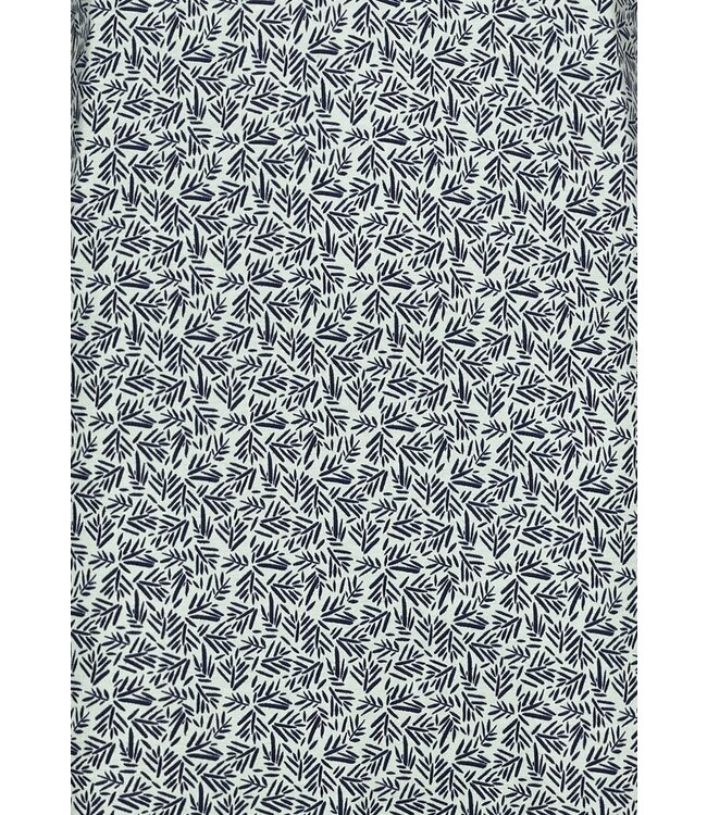 Pastunette groen katoenen dames nachthemd met lange mouwen 'mini blooms'