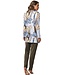 Pastunette Premium luxe, viscose-mix pyjama set met lange mouwen 'olive waterflower'
