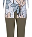 Pastunette Premium luxe, viscose-mix pyjama set met lange mouwen 'olive waterflower'