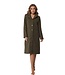 Pastunette Premium luxury full button house coat 'boucle olive green'