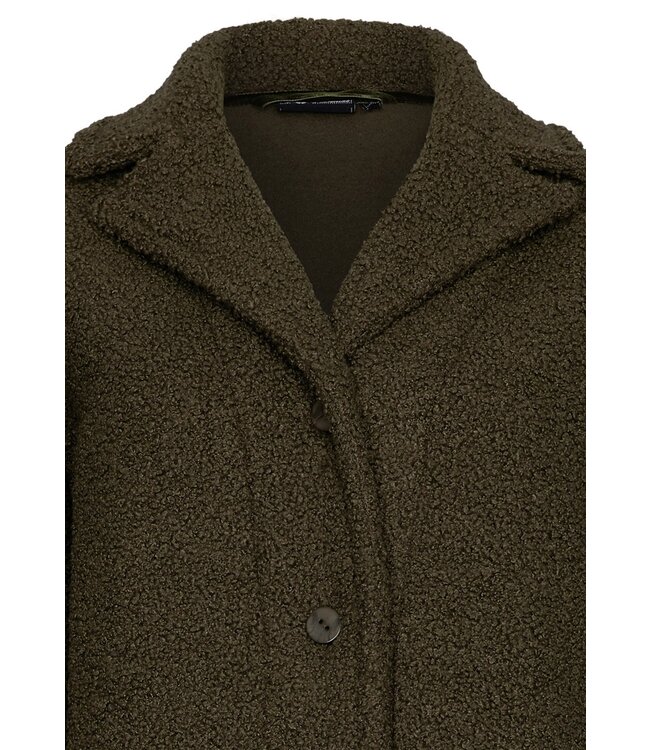 Pastunette Premium luxe doorknoop huisjasje 'boucle olive green'