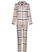 Pastunette ladies cotton flannel full button pyjama 'sweet beige checks'