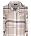 Pastunette ladies cotton flannel full button pyjama 'sweet beige checks'