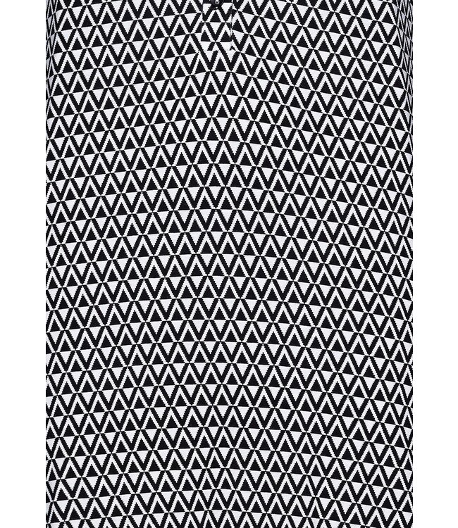 Pastunette Premium luxury long sleeve nightdress with buttons 'monochrome diamonds'