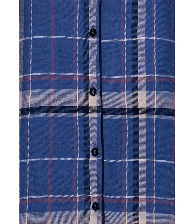Pastunette cotton woven, full button flannel  nightdress 'winter checks'