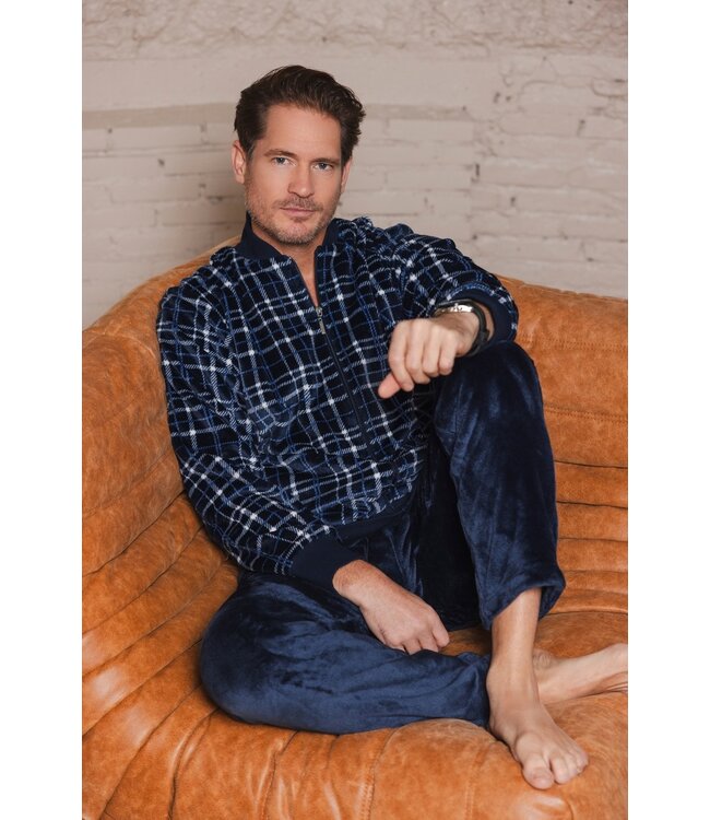 Pastunette for Men heren huispak met ritssluiting