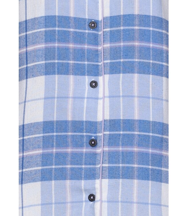 Rebelle ladies, long sleeves, full button nightshirt