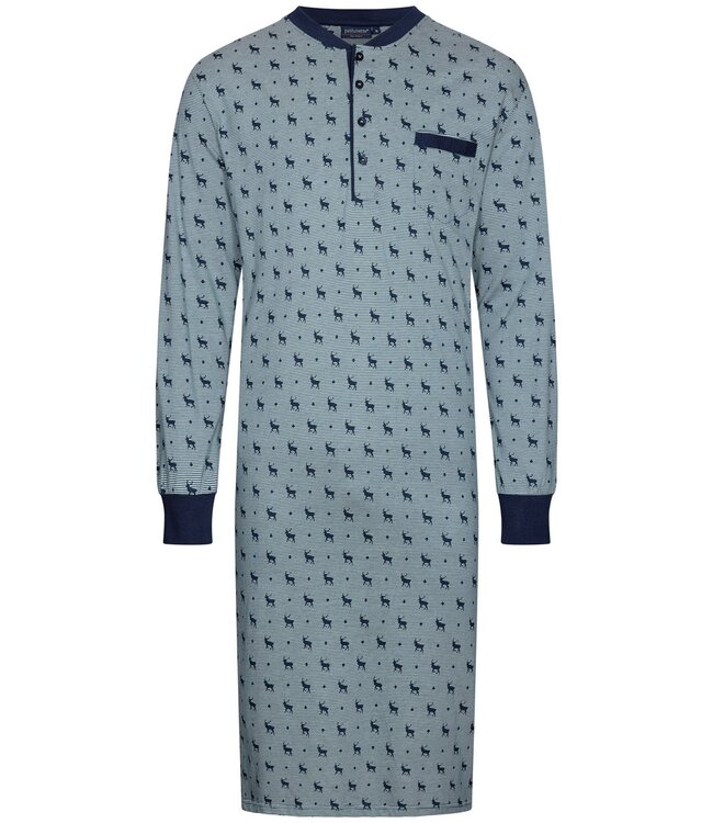 Pastunette for Men mens nightshirt with long sleeves and buttons