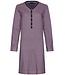 Pastunette organic cotton red nightdress with buttons 'geometric flower'