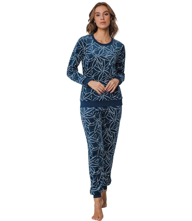 Pastunette Premium  luxury  polar fleece home lounge pyjama set  'ornamental flower'