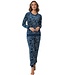 Pastunette Premium  luxury  polar fleece home lounge pyjama set  'ornamental flower'