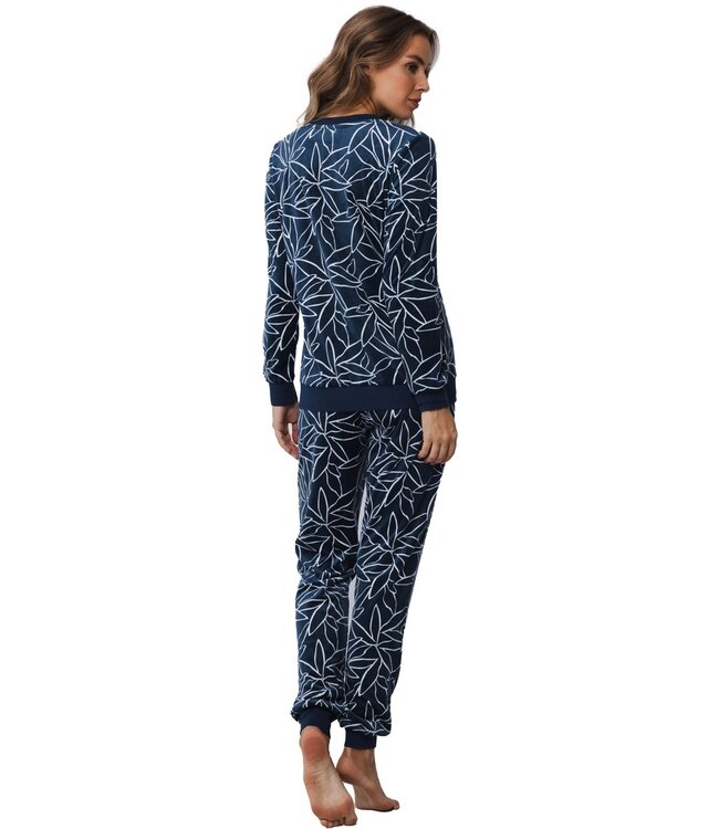 Pastunette Premium  luxury  polar fleece home lounge pyjama set  'ornamental flower'