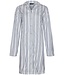 Pastunette Pastunette sage green full button organic cotton nightdress 'modern stripes'