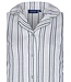 Pastunette sage green full button organic cotton nightdress 'modern stripes'