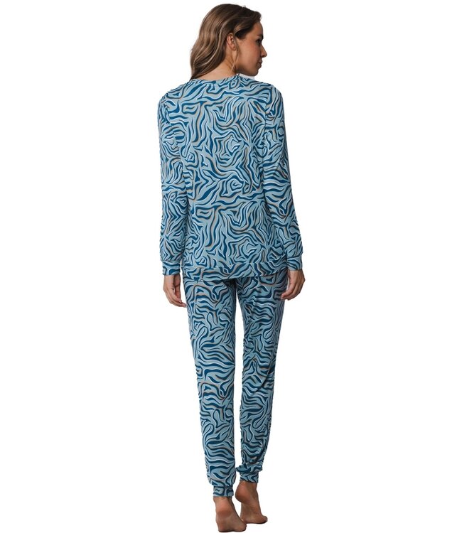 Rebelle damespyjama met lange mouwen