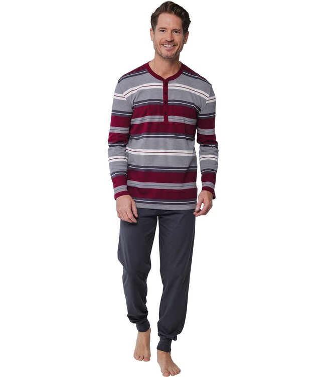 Pastunette for Men mens, long sleeves pyjama with buttons