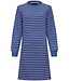 Pastunette Pastunette ladies striped blue terry lounge dress 'stripey blue'