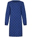 Pastunette ladies long sleeve blue nightdress 'dotty flower'