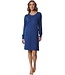 Pastunette ladies long sleeve blue nightdress 'dotty flower'