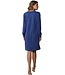 Pastunette ladies long sleeve blue nightdress 'dotty flower'