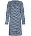 Pastunette Premium ladies luxury long sleeve nightdress with buttons 'geometric dewdrop'