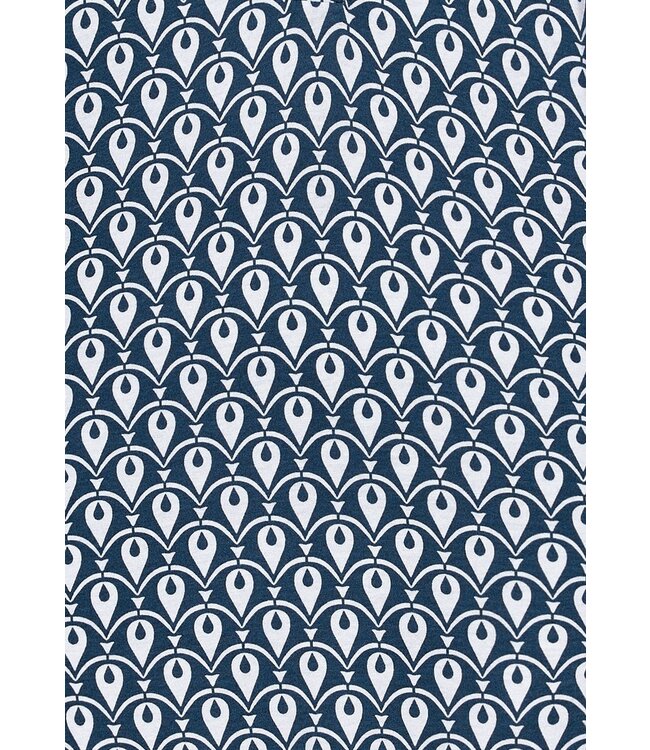 Pastunette Premium luxe damesnachthemd met lange mouwen en knopen 'geometric dewdrop'