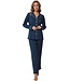 Pastunette Premium ladies full button cotton pyjama  'chic midnight blue'