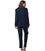 Pastunette Premium ladies full button cotton pyjama  'chic midnight blue'