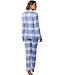 Rebelle ladies, full button pyjama with long sleeves