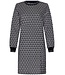 Pastunette Premium ladies luxury warm polar fleece home dress 'monochrome diamonds'