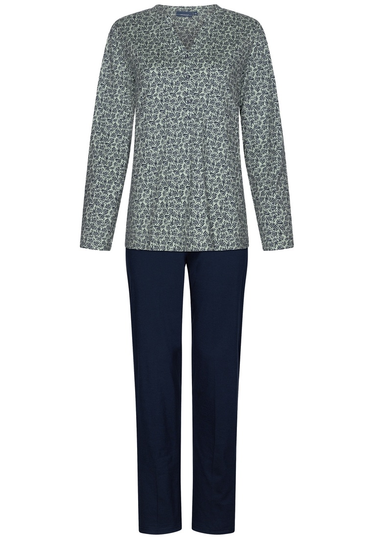 Pastunette ladies pyjama long sleeves and buttons mini blooms 242 136 Pyjama direct