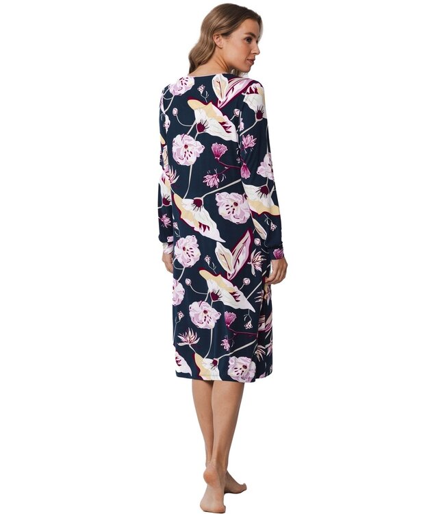 Pastunette Premium luxe viscose-mix lounge style nachthemd 'flower bloom'