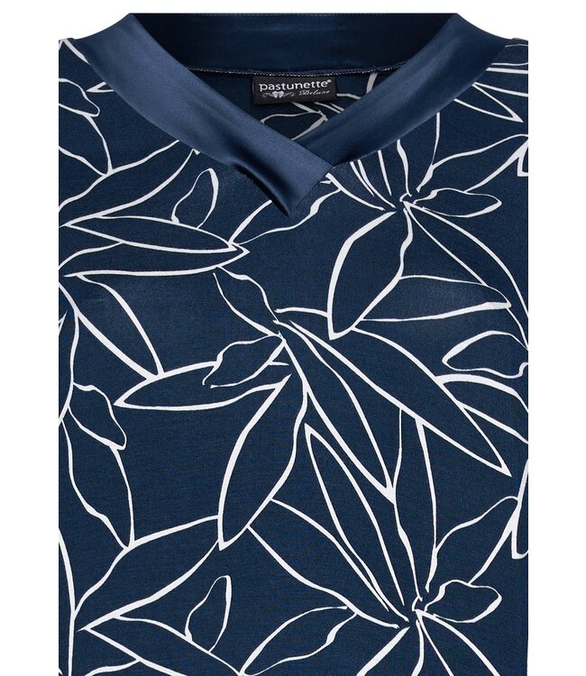 Pastunette Premium 'ecovero viscose, luxury lounge nightdress 'ornamental flower'