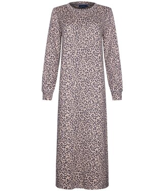 Pastunette Pastunette extra long, ladies long sleeve home nightdress 'chic animal'