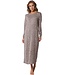 Pastunette extra lang homedress-nachthemd met lange mouwen 'chic animal'