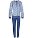 Pastunette blue  pyjama set  with buttons 'winter waterflower'