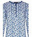 Pastunette blue  pyjama set  with buttons 'winter waterflower'