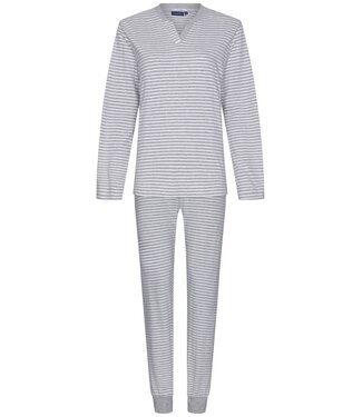 Pastunette Pastunette dames pyjama met v-hals 'just sporty stripes'