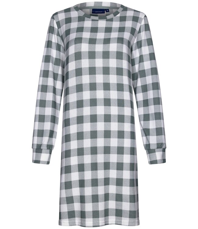 Pastunette fleece, home-nightdress 'checkered blocks'