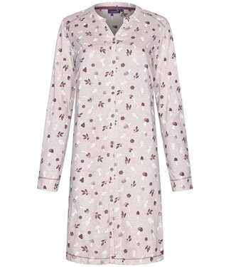 Rebelle Rebelle ladies, long sleeves, full button nightshirt