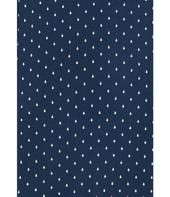 Pastunette Premium luxury blue modal-mix long sleeve nightdress 'dewdrops & lace'