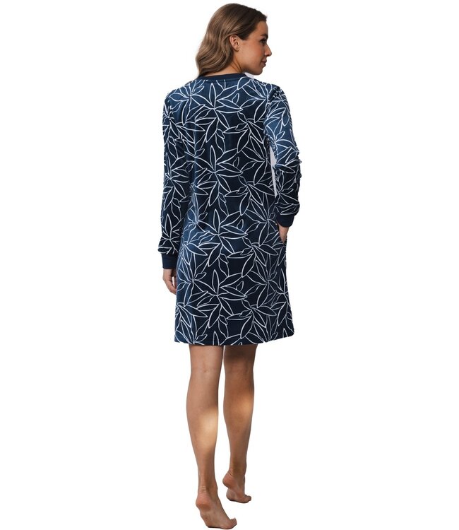 Pastunette Premium  luxury  polar fleece home lounge dress 'ornamental flower'