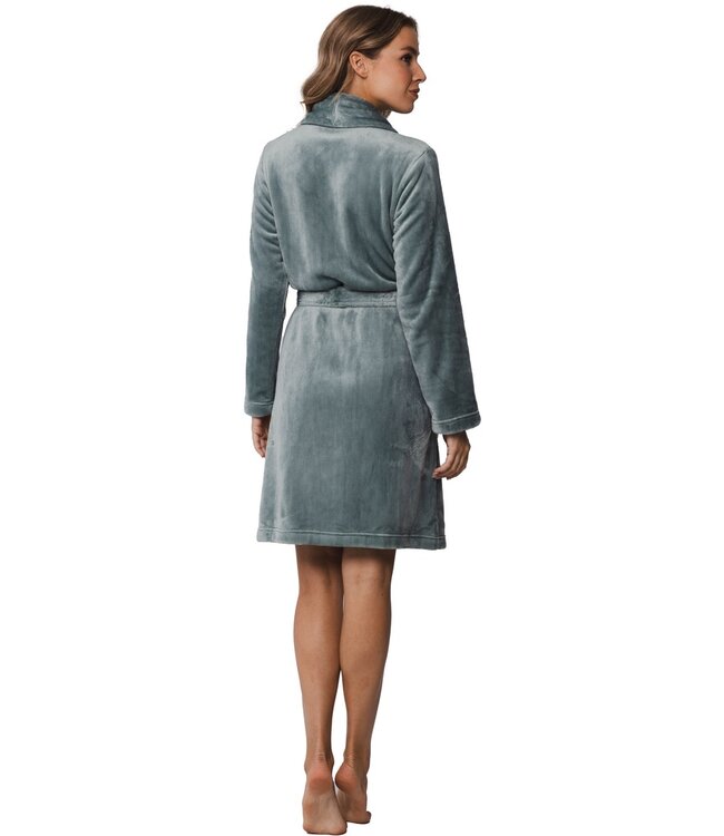 Pastunette warm flannel fleece wrap-over dressinggown 'soft comfort'