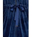 Pastunette Premium ladies luxury blue  velvet morninggown with zip 'chic blue beauty'
