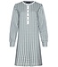 Pastunette Pastunette cotton french terry long sleeve nightdress with buttons 'checkered blocks'