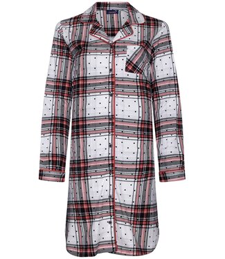 Rebelle Rebelle ladies, long sleeves, full button nightshirt