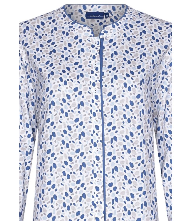 Pastunette ladies full button cotton pyjama set 'winter watercolour'