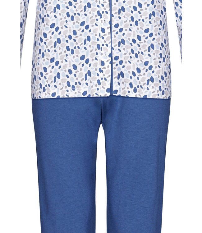 Pastunette ladies full button cotton pyjama set 'winter watercolour'