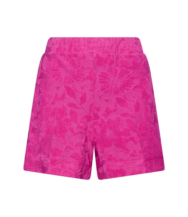 embossed cotton-terry shorty set fabulous flowers bloom'